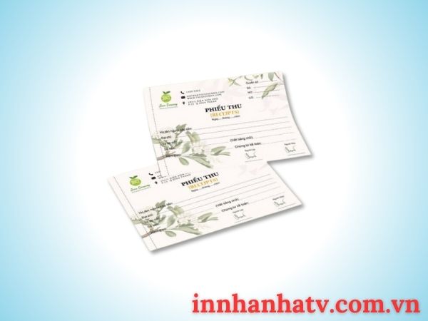 Biểu mẫu phiếu thu