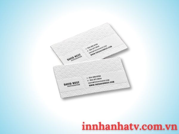 Danh thiếp dập nổi chìm