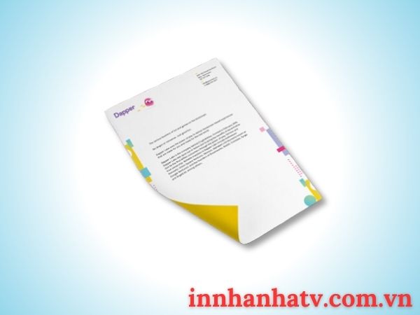 giấy tiêu đề số lượng ít