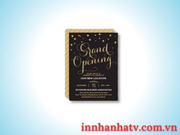 thiệp mời sự kiện