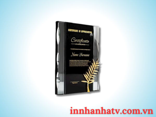 Bảng vinh danh pha lê