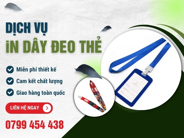 Xưởng in dây đeo thẻ lấy ngay tại Đà Nẵng