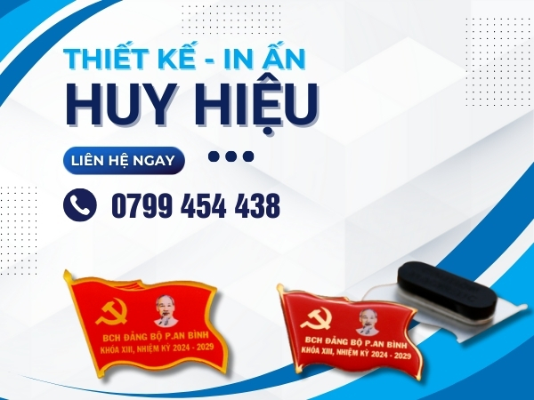In huy hiệu tại Gia Lai theo yêu cầu thiết kế riêng