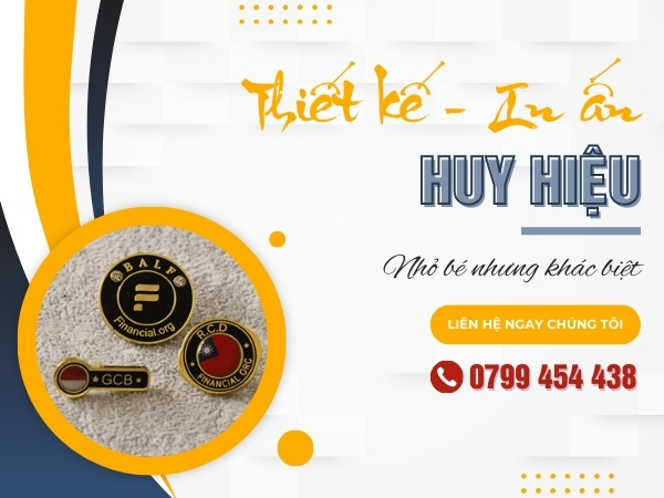 Cam kết in huy hiệu tại Thanh Khê Đà Nẵng sắc nét, chất lượng