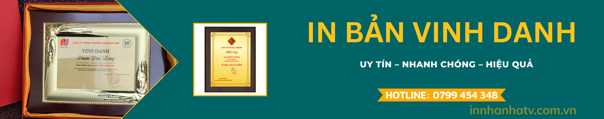 In Bảng Vinh Danh